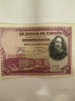 Billete 50 Pesetas Banco de España 1928