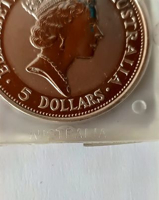 1 Oz Kookaburra 1991 Plata Pura 999 Proof