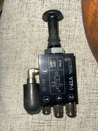 Válvula neumática ACCEVAL VTP-1 manual 4/2