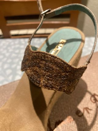 Sandalias de cuña verano mujer