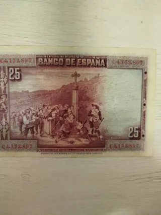 Billete 25 Pesetas Banco de España