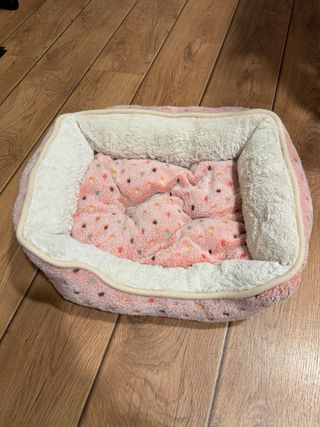 Cama para gato suave de dos caras