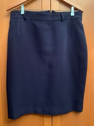 Traje chaqueta y falda Tudren azul T46