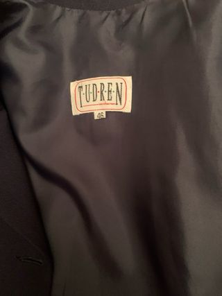 Traje chaqueta y falda Tudren azul T46