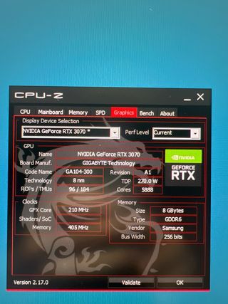 Tarjeta Gráfica NVIDIA RTX 3070 Aorus Master 8GB