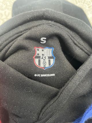 Sudadera FC Barcelona Negra Multicolor