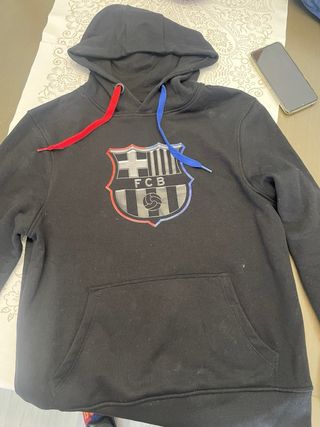 Sudadera FC Barcelona Negra Multicolor