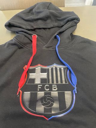 Sudadera FC Barcelona Negra Multicolor