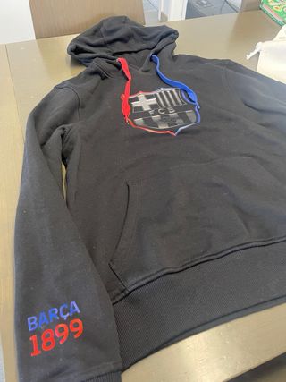 Sudadera FC Barcelona Negra Multicolor