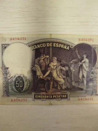 Billete 50 Pesetas Banco de España 1931