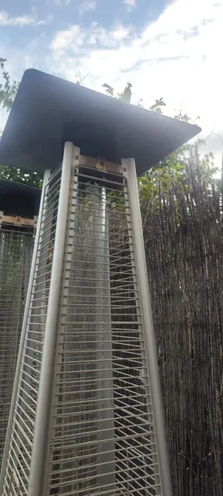 Estufa Exterior Butsir - Negro/Gris