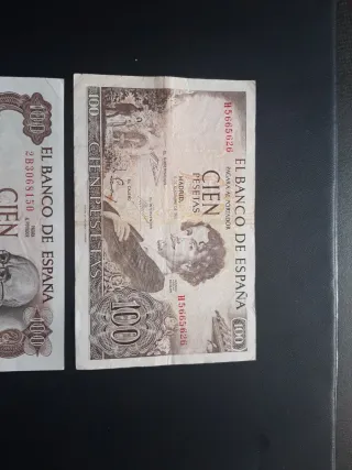 BILLETES ESPAÑOLES DE 100 PESETAS