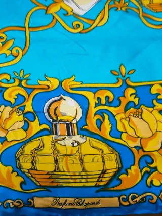 Foulard Seta Lancaster Vintage Blu/Oro