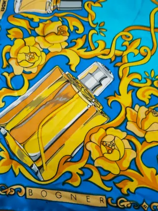 Foulard Seta Lancaster Vintage Blu/Oro