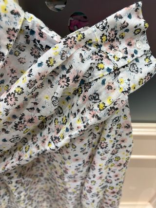 Camisa floral multicolor mujer