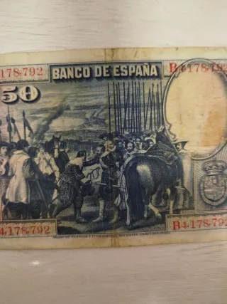 Billete 50 Pesetas Banco de España 1928