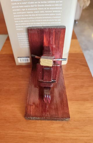 2 Sujeta-libros Madera Moto Vespa