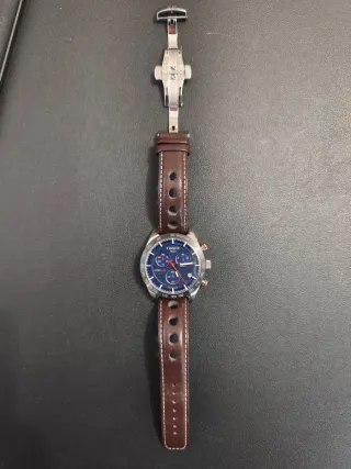 Reloj Tissot PRS516 Cronógrafo Azul Marrón