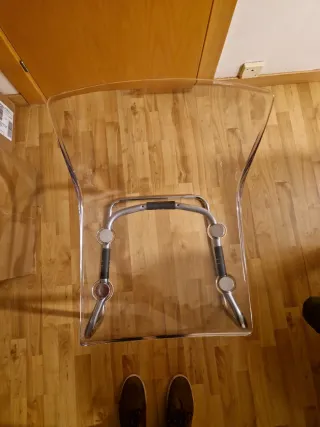 Sedia Tobias Ikea trasparente e in metallo