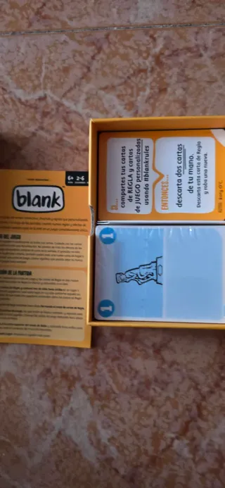 Blank juego de cartas