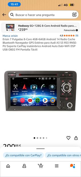 Pantalla multimedia a3 8p