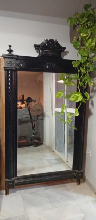 Espejo Antiguo Caoba Finales S.XIX