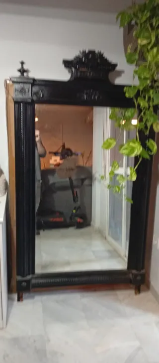 Espejo Antiguo Caoba Finales S.XIX