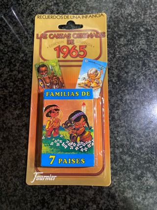 Baraja Cartas Familias de 7 Países Fournier 1965