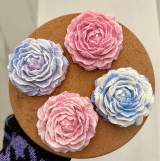 Candela profumata Peonia cera di soia