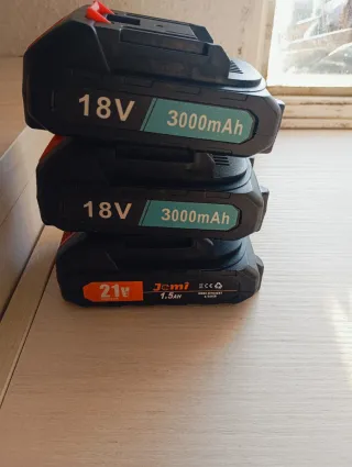 3 Baterías Litio 18V/21V