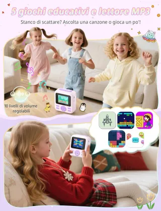 Macchina fotografica per bambini 1500mAh