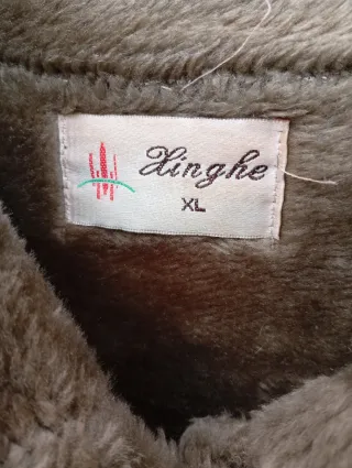 Abrigo de señora marrón y verde XL