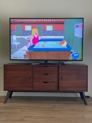 Mueble TV madera Nogal El Corte Inglés 1,60 metros