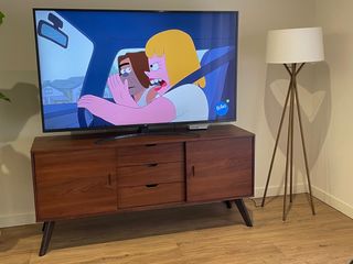 Mueble TV madera Nogal El Corte Inglés 1,60 metros