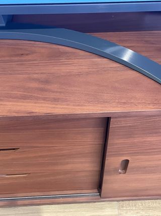 Mueble TV madera Nogal El Corte Inglés 1,60 metros