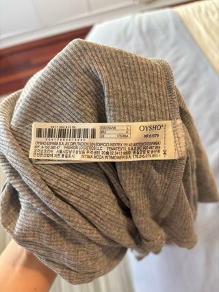 Doble camiseta gris Oysho Talla L
