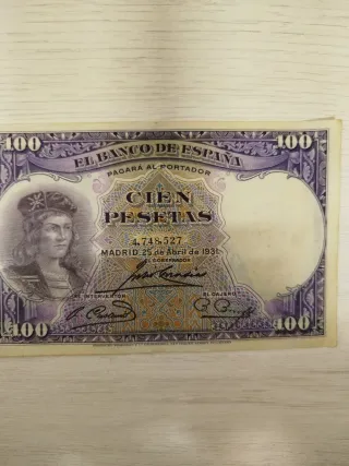 Billete 100 Pesetas Banco de España 1931