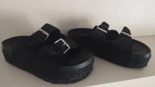 Sandalias Bossanova Mujer Talla 37 Negras