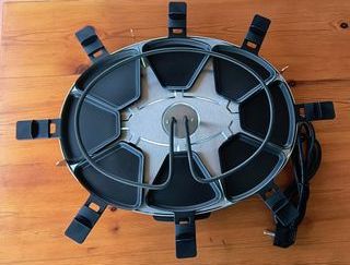 Parrilla Raclette x8: carne,verduras,queso fundido