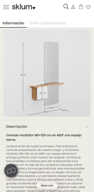 Entradita Sklum Madera y Cristal