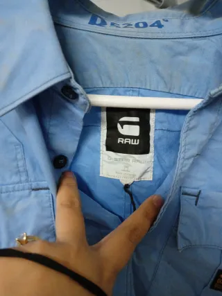 Camisa azul RAW Talla M