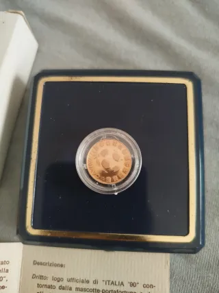 Medaglia Oro Mondiali Calcio Italia '90