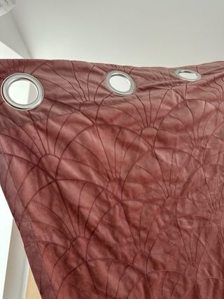 Cortinas Rosas Efecto Terciopelo