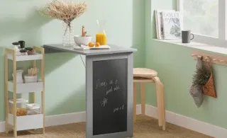 Mesa Plegable Pared con Pizarra