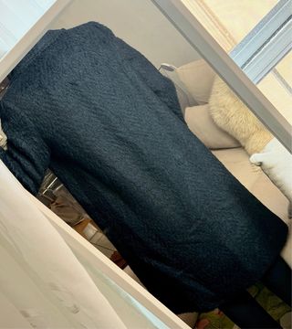 Cappotto lungo da donna vintage nero loden classic