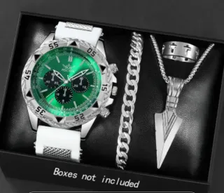 Reloj NSCADA Verde con Set de Joyería