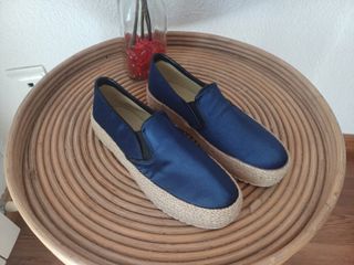 Mocasines Mustang Azul Marino Nuevos