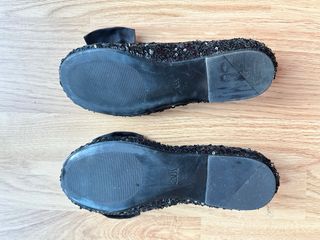 Bailarinas Zara Lentejuelas Negras Talla 36