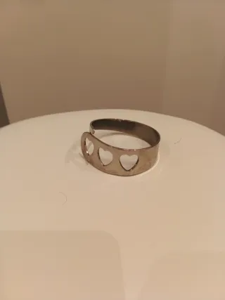 Pulsera Corazones Plata