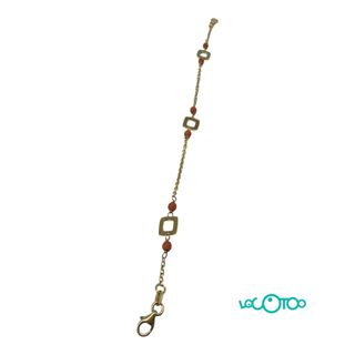 Pulsera Oro 18k con Coral